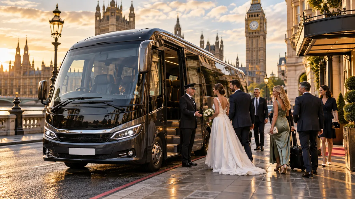 Private Coach Hire in London for Events, Weddings, and Corporate Trips